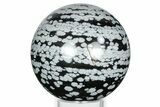 Polished Snowflake Obsidian Sphere - Utah #326841-1